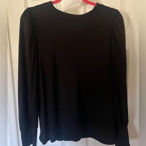 Bubble Sleeve Long Sleeve Blouse